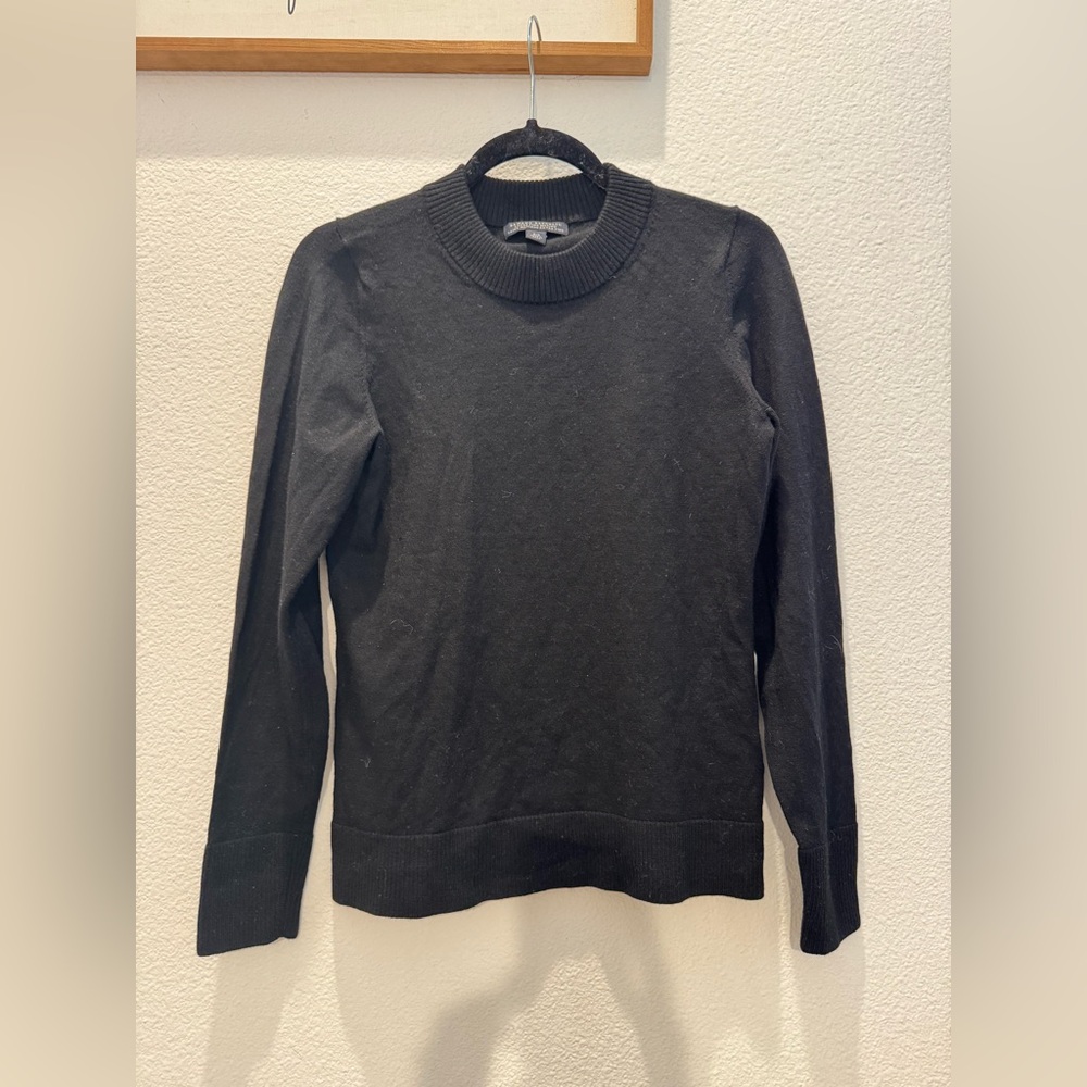 Banana Republic extra fine merino wool black sweater